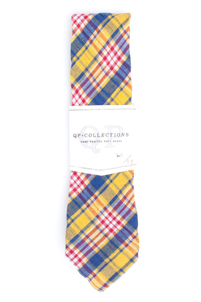 Plaid Plisse Necktie