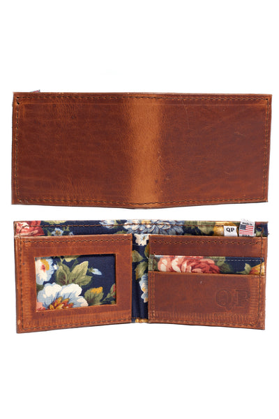 Men's Wallet - Walnut Floral