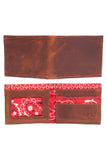 Men's Wallet - Walnut Bandana