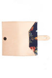 Women's Wallet - Natural, Blue Floral